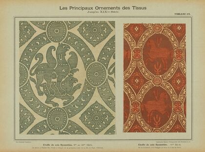 Les principaux ornaments des tissus jusqu’au XIXme siècle Pl.11