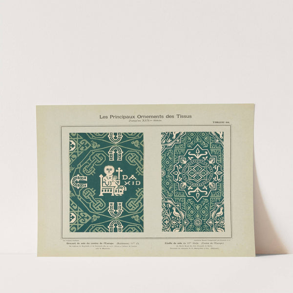 Les principaux ornaments des tissus jusqu&#8217;au XIXme siècle Pl.22 (1902) by Friedrich Fischbach