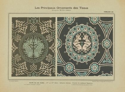 Les principaux ornaments des tissus jusqu’au XIXme siècle Pl.25