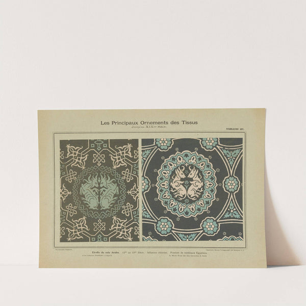 Les principaux ornaments des tissus jusqu&#8217;au XIXme siècle Pl.25 (1902) by Friedrich Fischbach