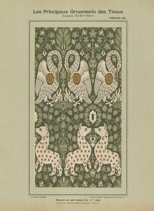 Les principaux ornaments des tissus jusqu’au XIXme sieÌcle Pl.44