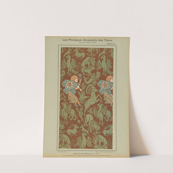 Les principaux ornaments des tissus jusqu&#039;au XIXme siècle Pl.45 by Friedrich Fischbach