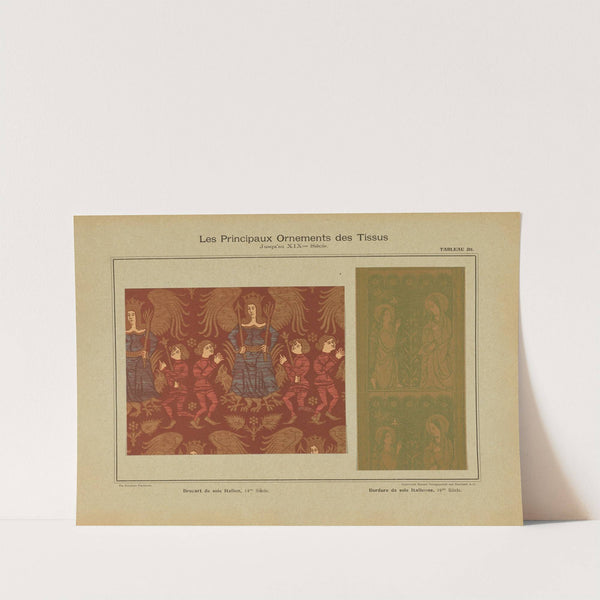 Les principaux ornaments des tissus jusqu&#039;au XIXme siècle Pl.49 by Friedrich Fischbach