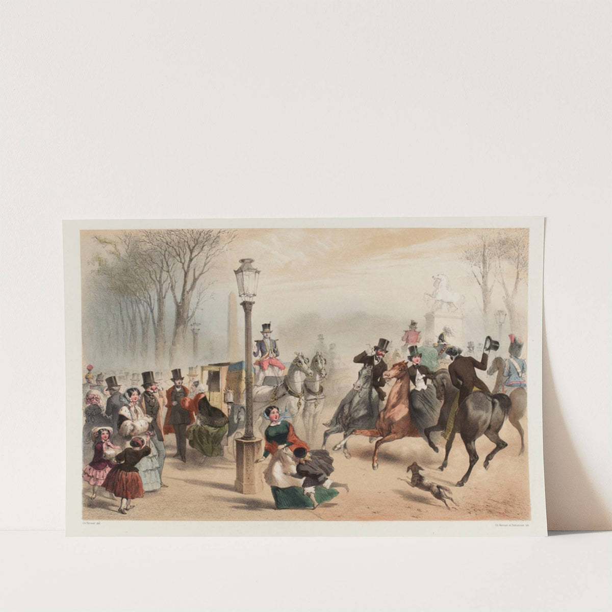 Les Promenades de Paris.Les Champs Elysées by Charles Vernier