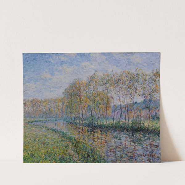 Les Rives de l&#039;Eure le matin, Saint Cyr du Vaudreuil by Gustave Loiseau