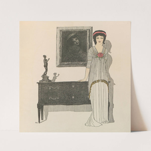 Les robes de Paul Poiret Pl.10 (1908) by Paul Iribe