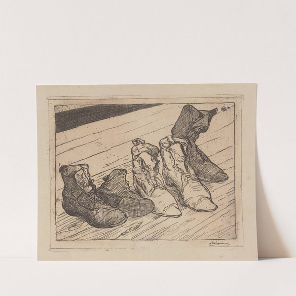 Les souliers (1898) by Jean-Émile Laboureur