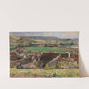 Les toits, vue de village by Léon Augustin Lhermitte
