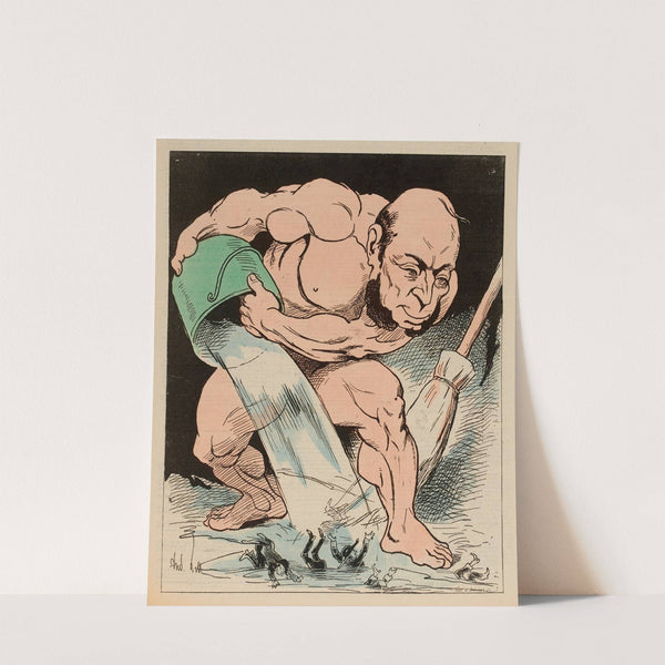 Les travaux d’Hercule de Marcère (1878) by André Gill