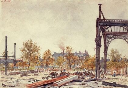 Les travaux du Marché du Temple