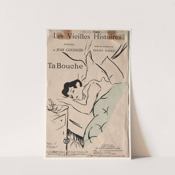 Les Vieilles Histoires, Ta Bouche by Henri de Toulouse-Lautrec