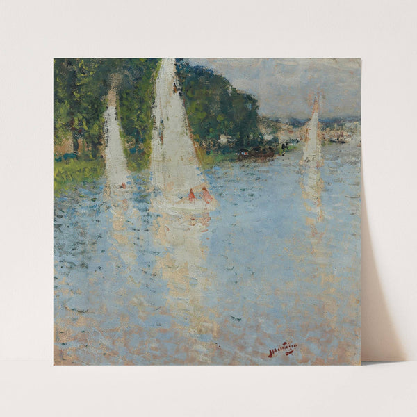 Les Voiliers by Pierre-Eugène Montézin