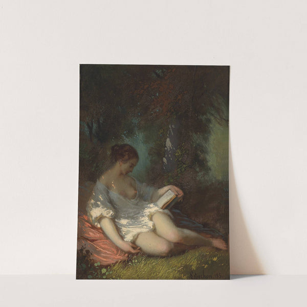 Lesende in Parklandschaft by Louis Antoine Estachon