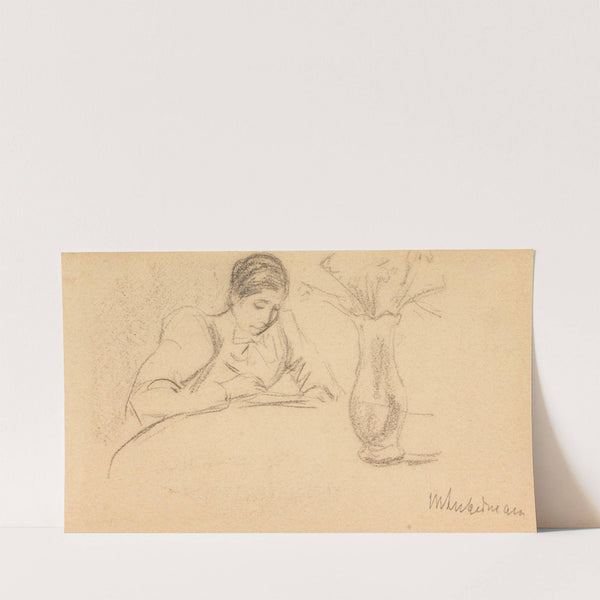 Lesende (1890) by Max Liebermann