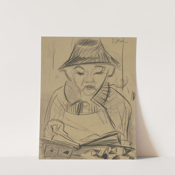Lesender Knabe (ca. 1921) by Ernst Ludwig Kirchner