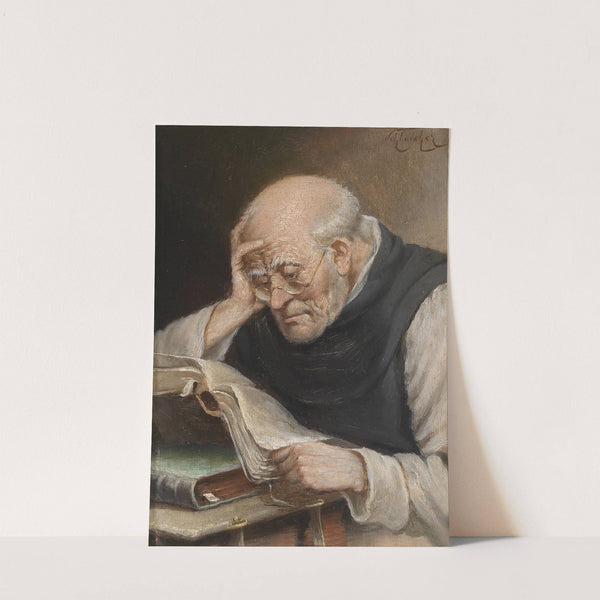 Lesender Mönch by Carl Schleicher