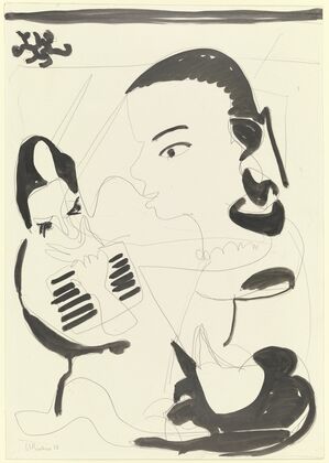 Lesender und junges Mädchen (Störung) (1928)