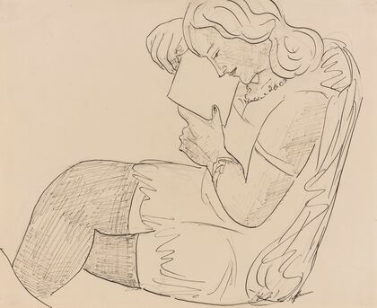 Lesendes Mädchen (circa 1947)