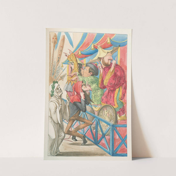 L&#8217;esposizione marittima visitata da Dante e Virgilio Pl.25 (1871) by Antonio Manganaro