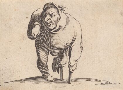 L’estropiÃ© a la bÃ©quille et a la jambe de bois