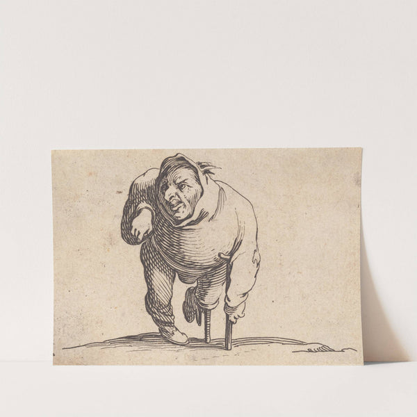 L&#039;estropié a la béquille et a la jambe de bois by Jacques Callot