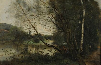 L’Ã©tang Ã  l’arbre penchÃ©