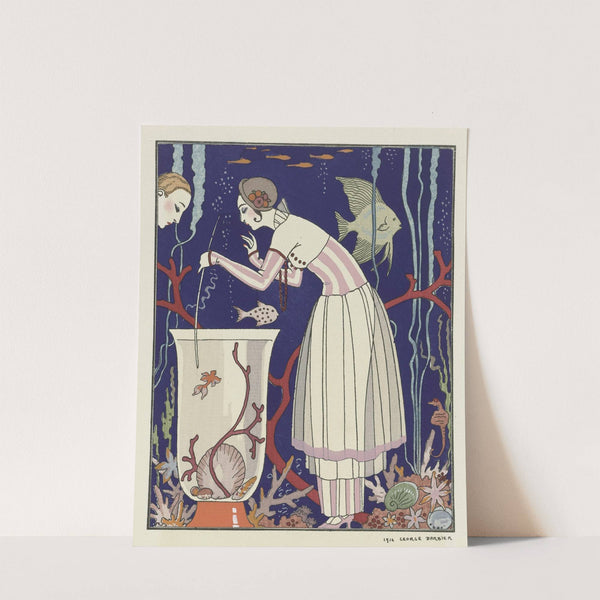 L’étourdissant petit poisson ; Robe d’été (1914) by George Barbier