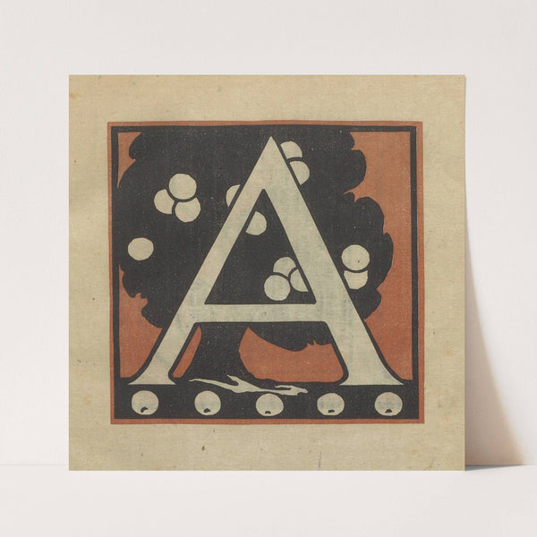 Letters designed and cut on linoleum blocks Pl.01 (1920) by Columbia University Teachers College