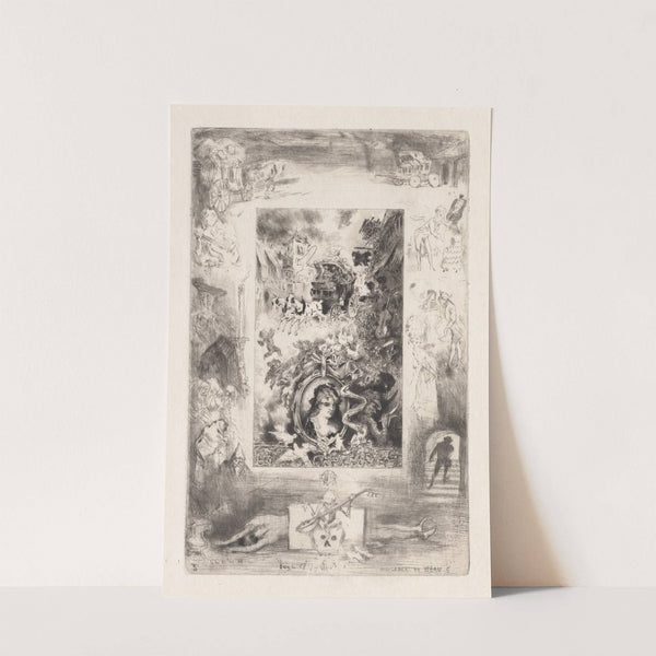 Letters from My Windmill; The Diligence of Beaucaire (1880) by Félix Hilaire Buhot