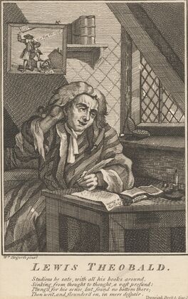 Lewis Theobald; Detail of the Poet