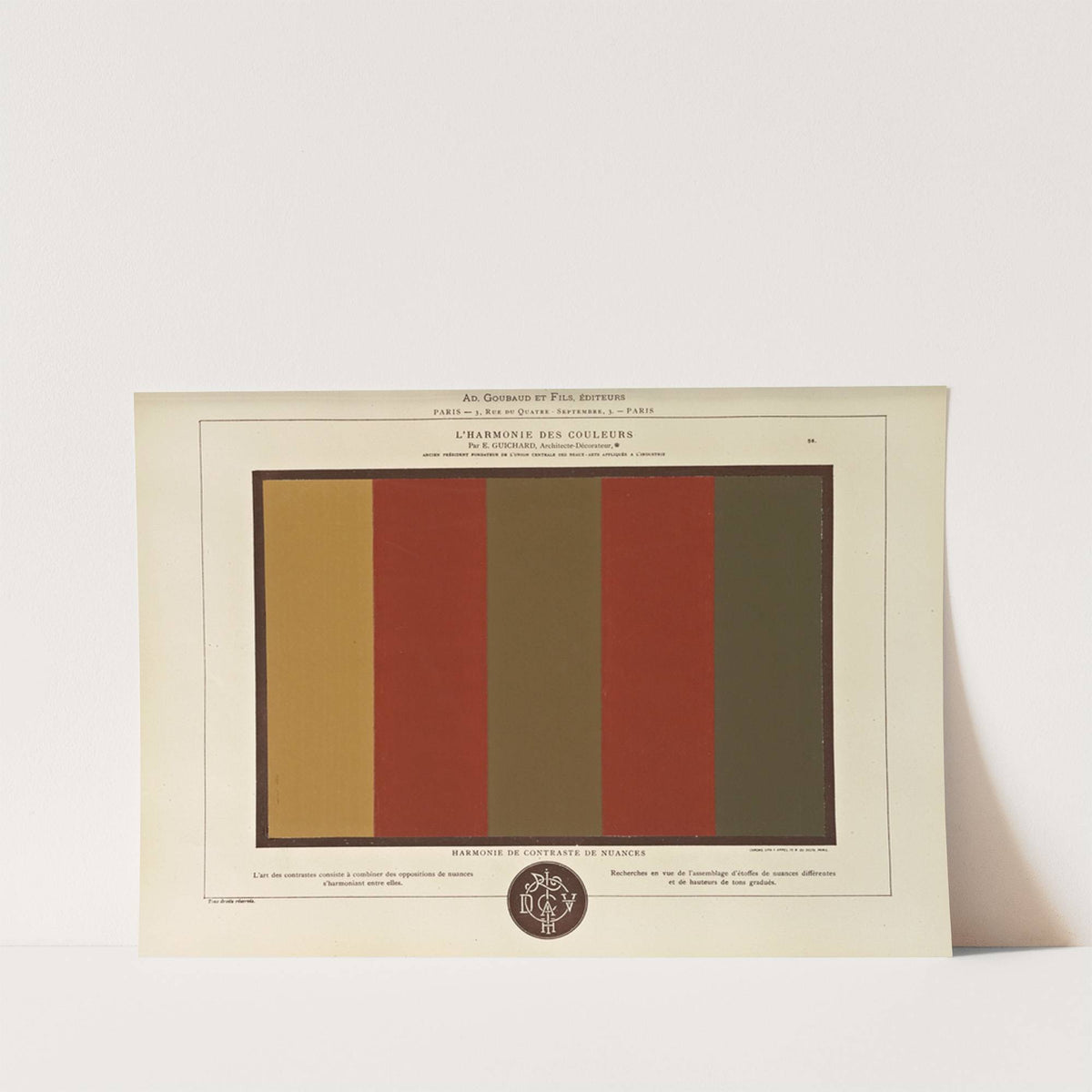 L’harmonie des couleurs  Pl.044 (1880) by Édouard Guichard