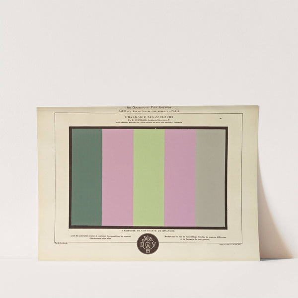 L&#039;harmonie des couleurs Pl.046 by Édouard Guichard