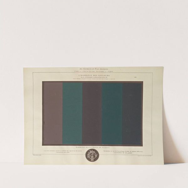 L&#039;harmonie des couleurs Pl.092 by Édouard Guichard