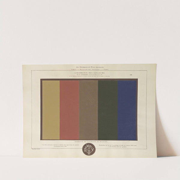 L&#039;harmonie des couleurs Pl.096 by Édouard Guichard