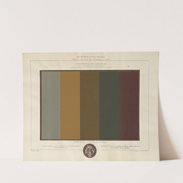 L&#039;harmonie des couleurs Pl.103 by Édouard Guichard