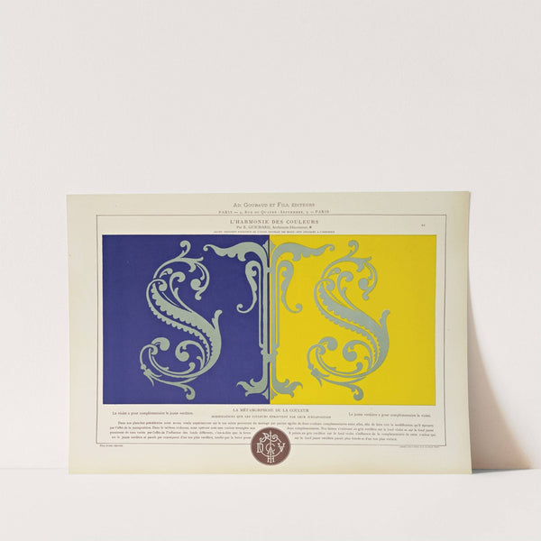 L&#039;harmonie des couleurs Pl.124 by Édouard Guichard