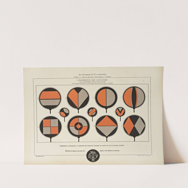 L&#039;harmonie des couleurs Pl.139 by Édouard Guichard