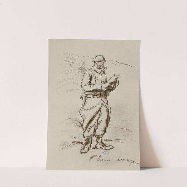 L’heure du vaguemestre (1915-1916) by Georges Goursat (Sem)