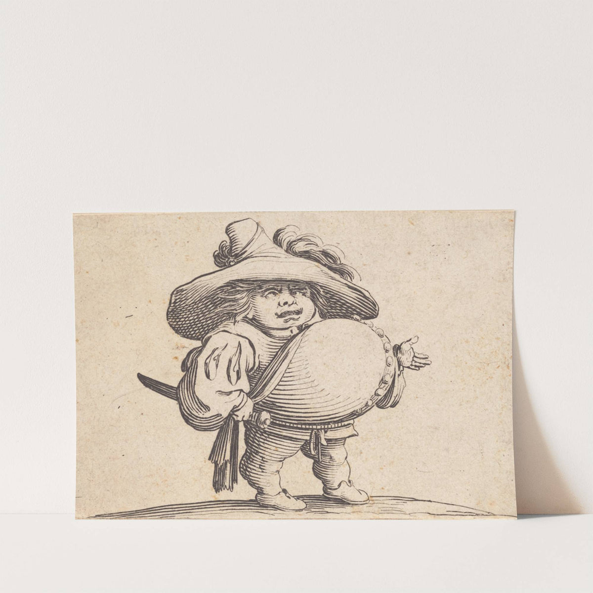 L'homme au gros ventre orné d'une rangée de boutons by Jacques Callot