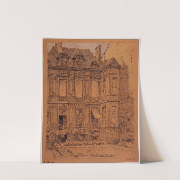L&#039;hôtel de Châlons-Luxembourg, 26 rue Geoffroy l&#039;Asnier by Ferdinand Boberg