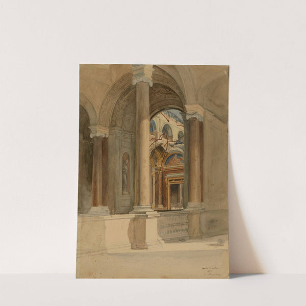 L’Hôtel de Ville après l’incendie 1871 by Jules Richomme