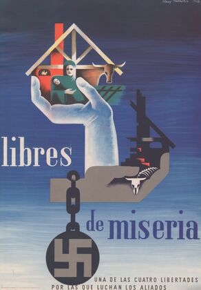 Libres de miseria. Una de las cuatro libertades por las que luchan los aliados — size preview