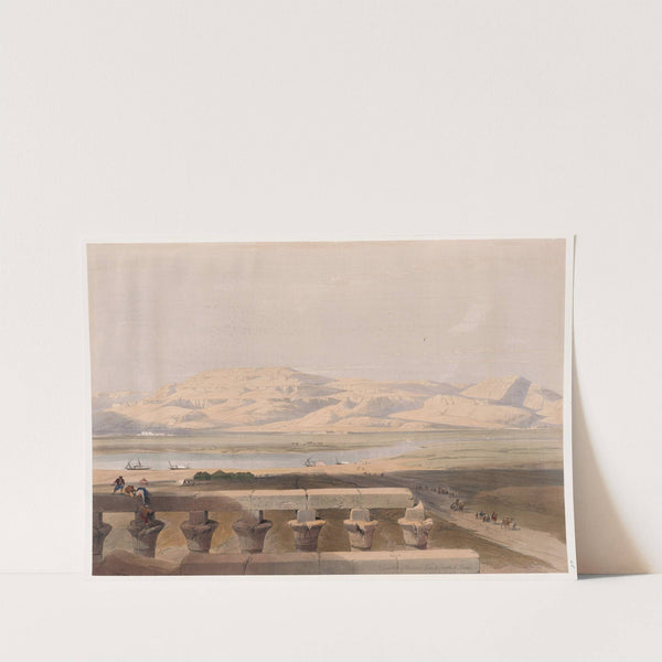 Libyan chain of mountains, from the Temple of Luxor. (1846-1849) by David Roberts