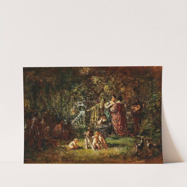 Liebesreigen in Parklandschaft by Adolphe Monticelli