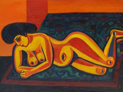 Liegender Akt I (Exotic Nude) (1952)