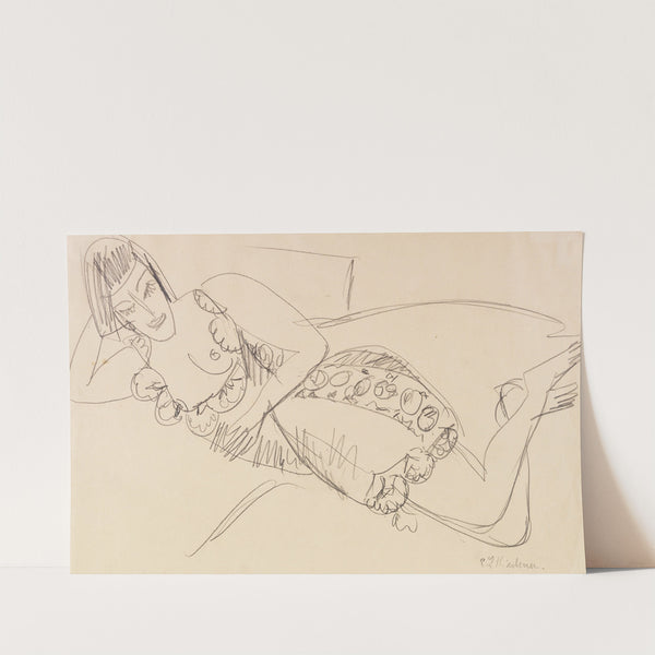 Liegender Frauenakt (1915) by Ernst Ludwig Kirchner
