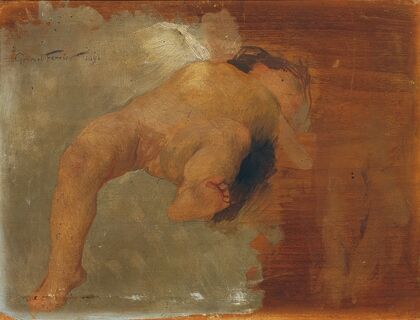 Liegender Putto
