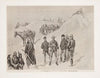 Lieutenant Casey’s last scout. Watching the hostiles from the bluffs of the stronghold (1891)