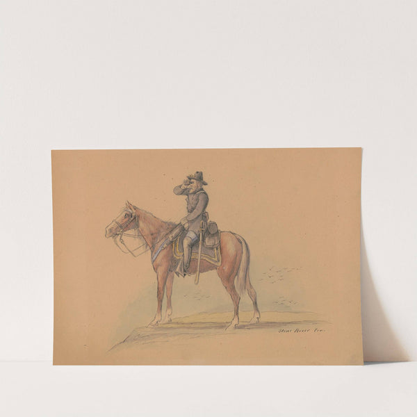 Lieutenant Colonel Francis (Frank) Erdelmeyer, Stone&#8217;s River, Tennessee, January 1863 (1863) by Adolph Metzner