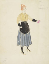 Life and Death of an American: Amy yellow button up, black apron, blue skirt (1934-1943)